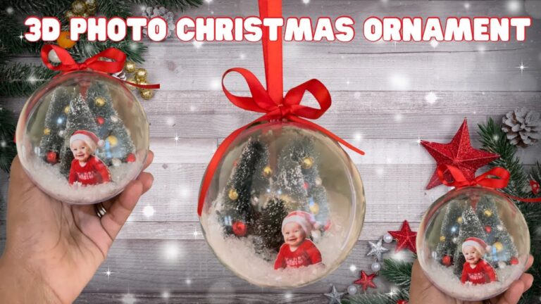 DIY 3D Photo Ornaments: A Handmade Christmas Gift