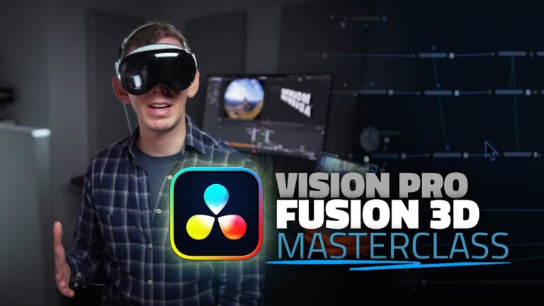 Mastering DaVinci Resolve Fusion: Apple Immersive Video VFX Tutorial Graphics, Compositing, and Lens Patching Techniques
